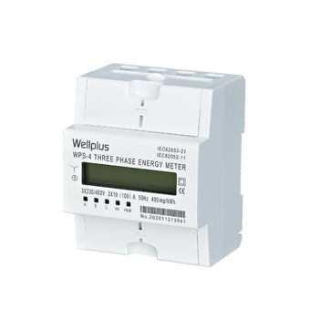 WPS-4 4P Three Phase Din Rail Type Electrical Energy Meter